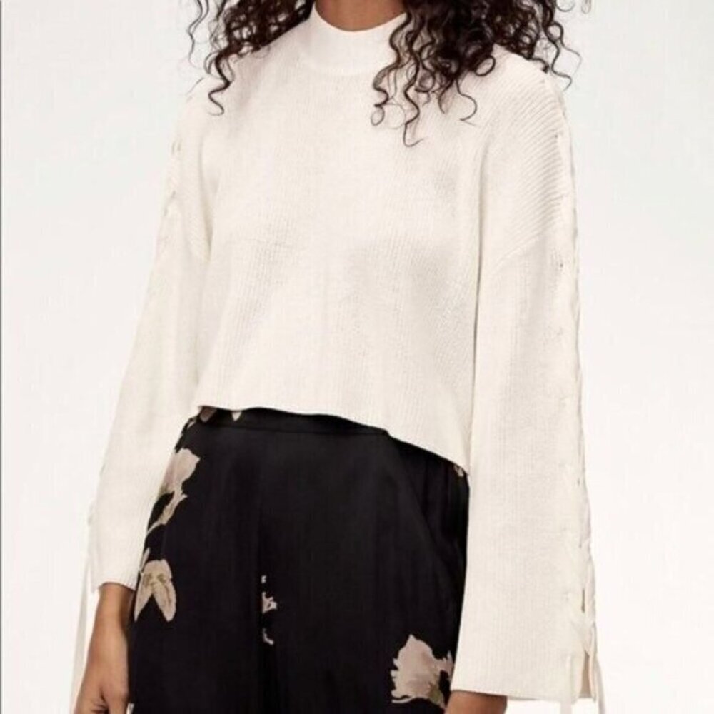 Aritzia Wilfred Salome Sweater Tied Women Size 1 (XS)
